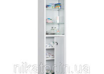 Шкаф медицинский с сейфом одностворчатый MED 1 1650/SG
